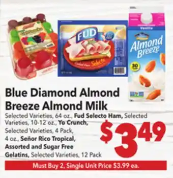 Vallarta Supermarkets Blue Diamond Almond Breeze Almond Milk offer