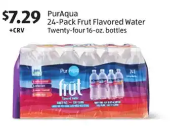 Aldi PurAqua 24-Pack Frut Flavored Water Twenty-four 16-oz. bottles offer