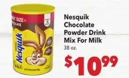 Vallarta Supermarkets Nesquik Chocolate Powder Drink Mix For Milk offer