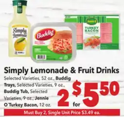 Vallarta Supermarkets Simply Lemonade & Fruit Drinks offer