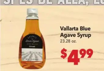 Vallarta Supermarkets Vallarta Blue Agave Syrup offer