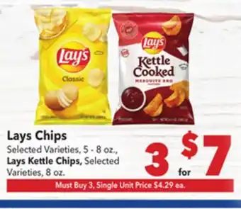 Vallarta Supermarkets Lays Chips offer