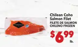 Vallarta Supermarkets Chilean Coho Salmon Filet/FILETE DE SALMON CHILENO FROZEN offer