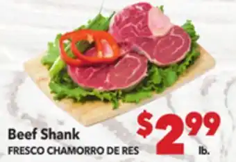 Vallarta Supermarkets Beef Shank/FRESCO CHAMORRO DE RES offer