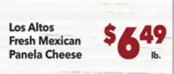 Vallarta Supermarkets Los Altos Fresh Mexican Panela Cheese offer