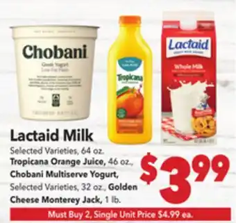 Vallarta Supermarkets Lactaid Milk offer