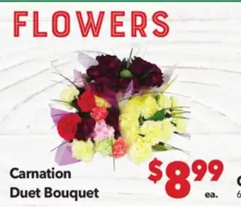 Vallarta Supermarkets Carnation Duet Bouquet offer