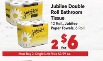 Vallarta Supermarkets Jubilee Double Roll Bathroom Tissue offer