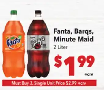 Vallarta Supermarkets Fanta, Barqs, Minute Maid offer