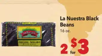 Vallarta Supermarkets La Nuestra Black Beans offer