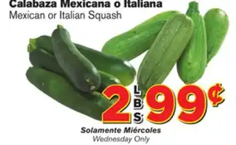 El Super Fresh Mexican or Italian Squash offer