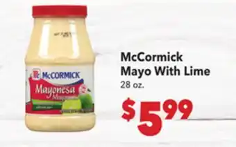 Vallarta Supermarkets McCormick Mayo With Lime offer