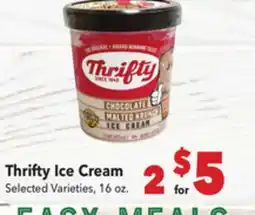 Vallarta Supermarkets Thrifty Ice Cream offer