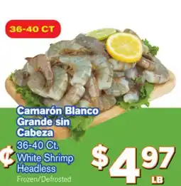 El Super Fresh White Shrimp Headless offer