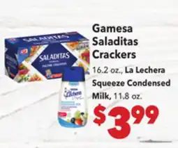 Vallarta Supermarkets Gamesa Saladitas Crackers offer