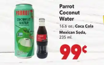 Vallarta Supermarkets Parrot Coconut Water offer