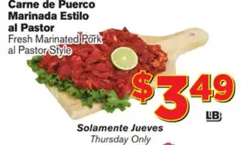 El Super Fresh Fresh Marinated Pork al Pastor Style offer