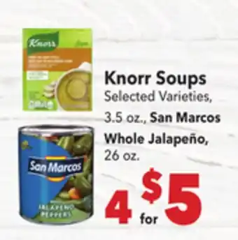 Vallarta Supermarkets Knorr Soups offer