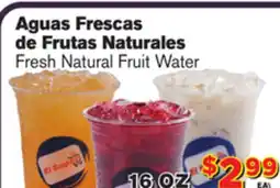 El Super Fresh Fresh Natural Fruit Water offer