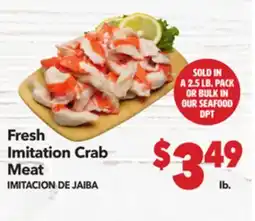 Vallarta Supermarkets Fresh Imitation Crab Meat/IMITACION DE JAIBA offer