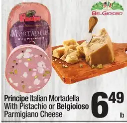 Super King Markets Principe Italian Mortadella With Pistachio or Belgioioso Parmigiano Cheese offer