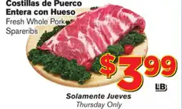 El Super Fresh Fresh Whole Pork Spareribs offer