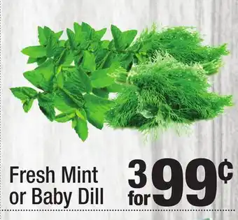 Super King Markets Fresh Mint or Baby Dill offer