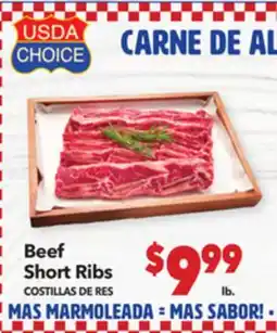 Vallarta Supermarkets Beef Short Ribs/COSTILLASs DE RES offer