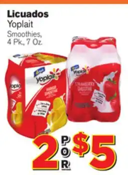 El Super Fresh Yoplait Smoothies offer