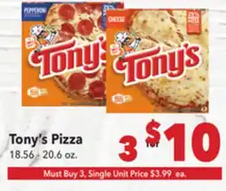 Vallarta Supermarkets Tony's Pizza offer