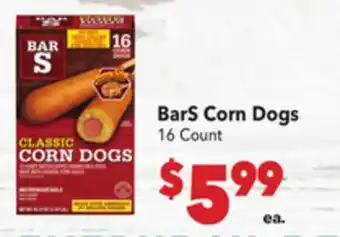 Vallarta Supermarkets BarS Corn Dogs offer