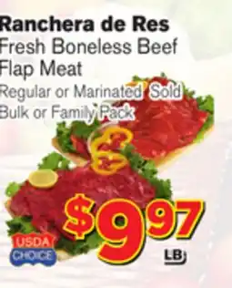 El Super Fresh Fresh Boneless Beef Flap Meat offer