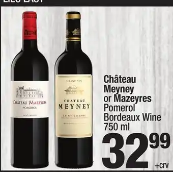 Super King Markets Château Meyney or Mazeyres Pomerol Bordeaux Wine offer