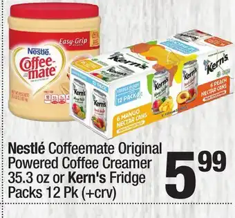 Super King Markets Nestlé Coffeemate Original Powered Coffee Creamer offer