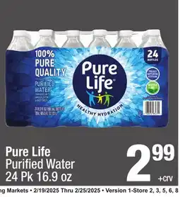 Super King Markets Pure Life Purifi ed Water offer