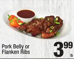 Super King Markets Pork Belly or Flanken Ribs offer