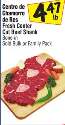 El Super Fresh Center Cut Beef Shank offer