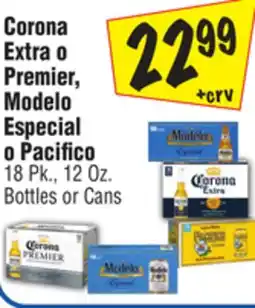 El Super Corona Extra o Premier, Modelo Especial o Pacifico offer