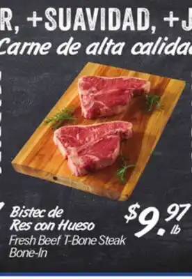 El Super Fresh Beef T-Bone Steak Bone-In offer