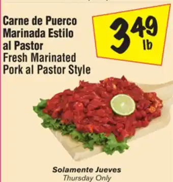 El Super Fresh Marinated Pork al Pastor Style offer