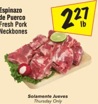 El Super Fresh Pork Neckbones offer