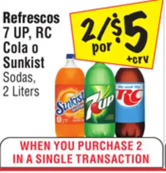 El Super 7 UP, RC Cola o Sunkist offer