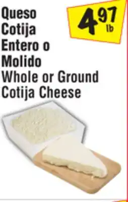 El Super Whole or Ground Cotija Cheese offer