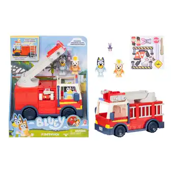 Walmart Bluey Fire Truck with Bluey Exclusive Firefighter Bingo and Bob Bilby, Ages 3+ offer