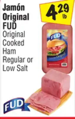 El Super FUD Original Cooked Ham Regular or Low Salt offer