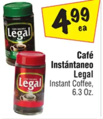 El Super Legal Instant Coffee offer