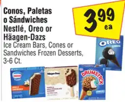 El Super Nestlé, Oreo or Häagen-Dazs Ice Cream Bars, Cones or Sandwiches Desserts offer