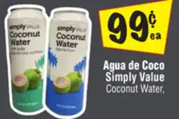 El Super Simply Value Coconut Water offer