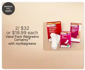 Walgreens Walgreens Certainty offer