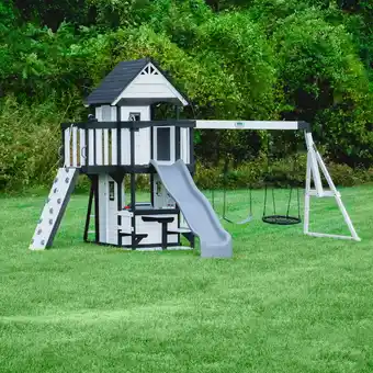 Walmart Backyard Discovery Canyon Creek Swing Set - White offer